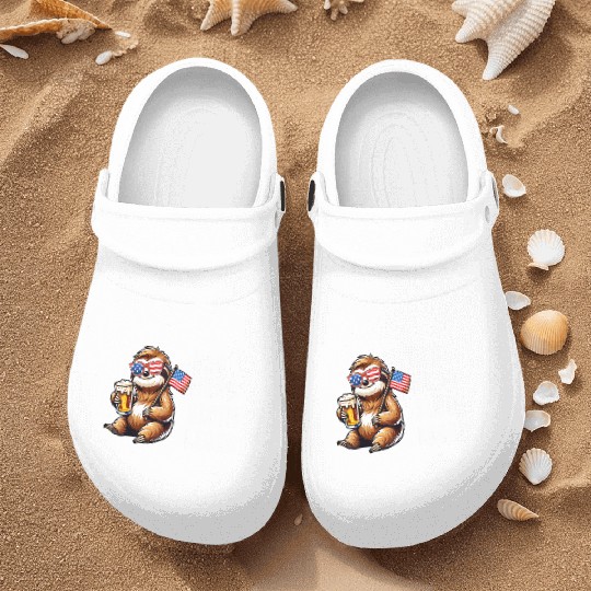 American sloth dad Nurse Clogs