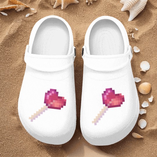 Pixel Art Sprite Cute Heart Lollipop Nurse Clogs