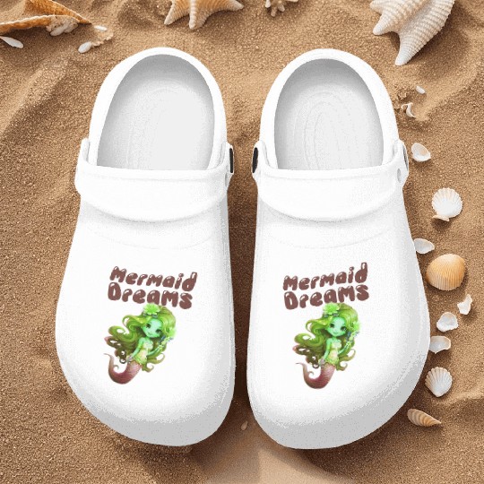 Mermaid Dreams and Summer Vibes Nurse Clogs
