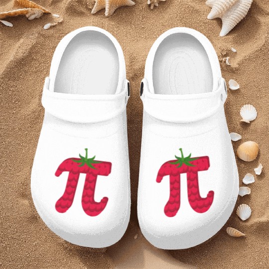 Raspberry Funny Pi Day Pie Math Lover Student Nurse Clogs