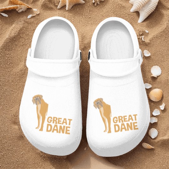 Funny Dog Lovers Life Is Better With A Great Dane Nurse Clogs