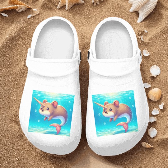 The narwhal-qoukka Nurse Clogs