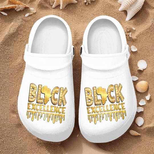 Black Excellence Nurse Clogs