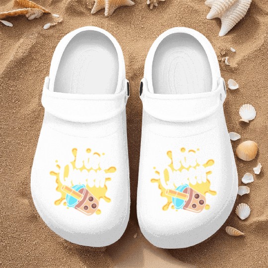 Kawaii Milk Tea Tea Balls Nurse Clogs
