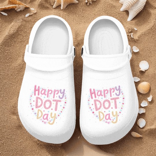 Happy International Dot Day A Splash of Creativity Nurse Clogs