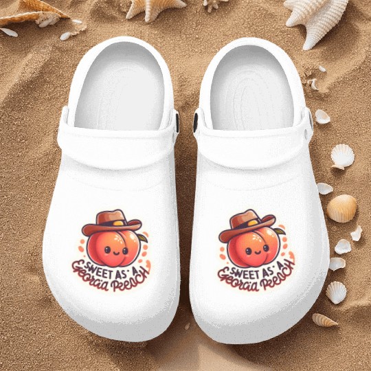 Sweet as a Georgia Peach Sticker Nurse Clogs