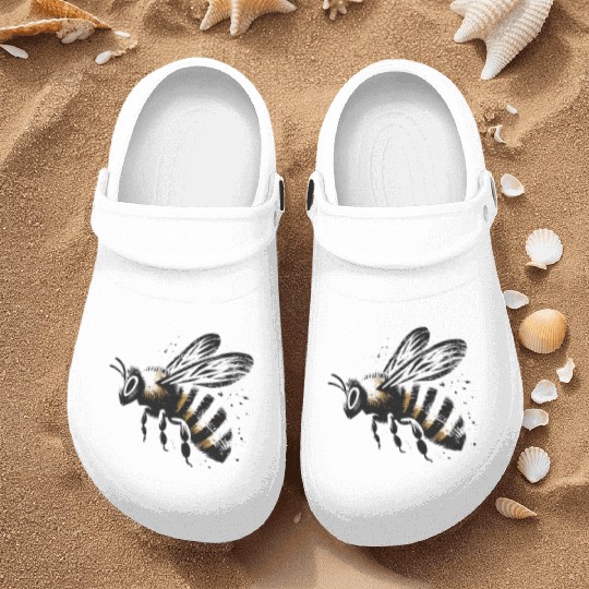 Honey Bee Insect Art 5 Nurse Clogs