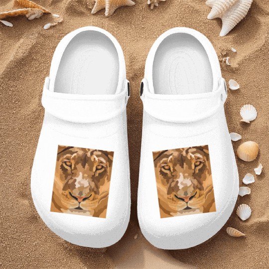 African Lion Nurse Clogs