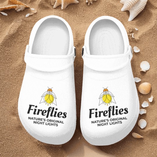 Fireflies Firefly Lightning Bug Insect Collector Nurse Clogs