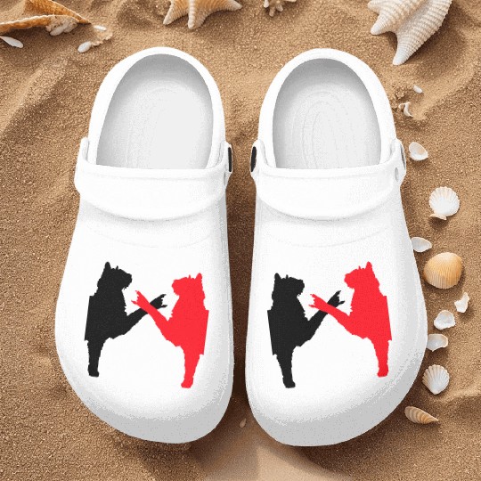 Cat Team Heavy Metal Hard Rock Music Pet Friends Nurse Clogs