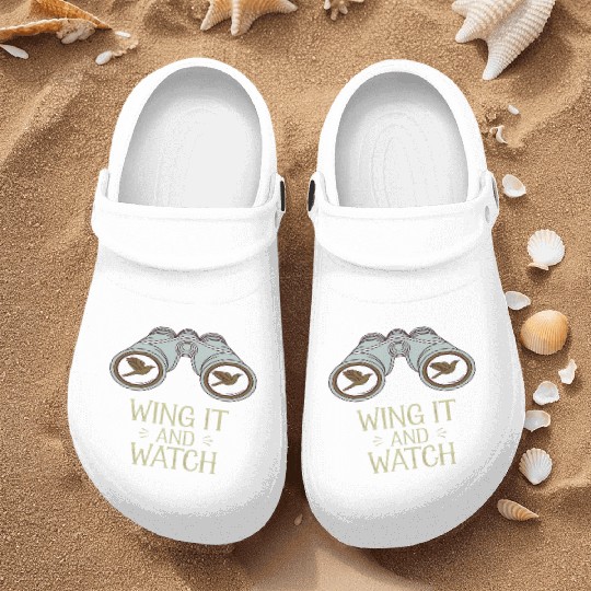 Wing It and Watch Birdwatching Nature Adventure Nurse Clogs