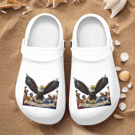 liberty and justice for all Nurse Clogs