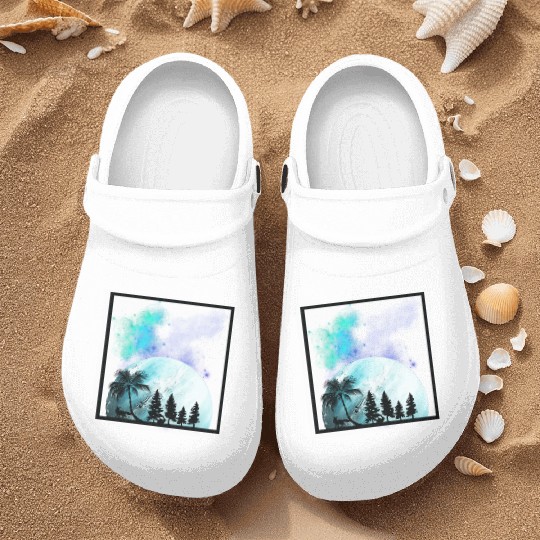 fox and rabbit in forest Nurse Clogs