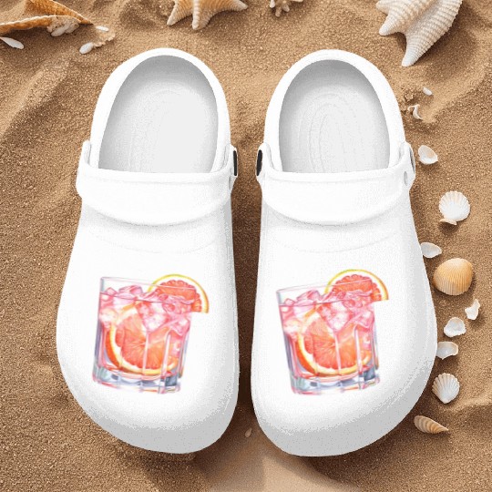 Grapefruit Citrus Cocktail Nurse Clogs