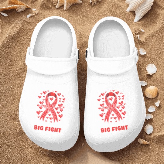 CHD Awareness Little Heart, Big Fight Nurse Clogs