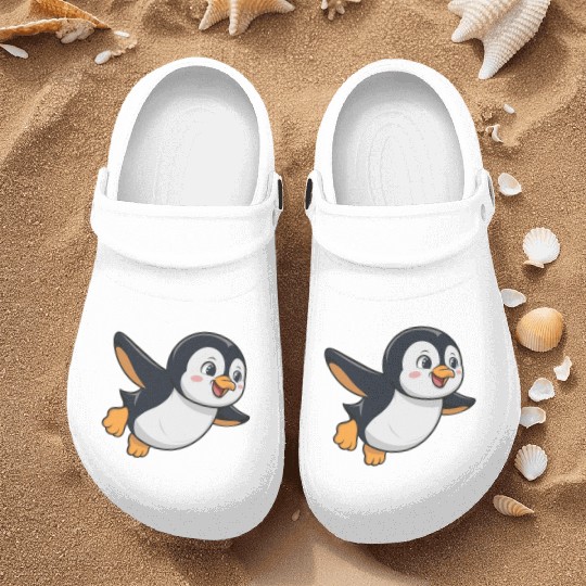 penguin logo , funny penguin , Penguin Lovers Nurse Clogs