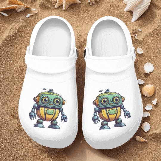 Robot Melon Nurse Clogs