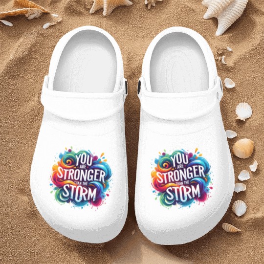 Wellness Collection - Stronger Than the Storm Nurse Clogs