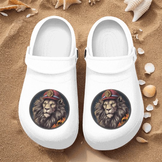 Lion Firefighter Nurse Clogs