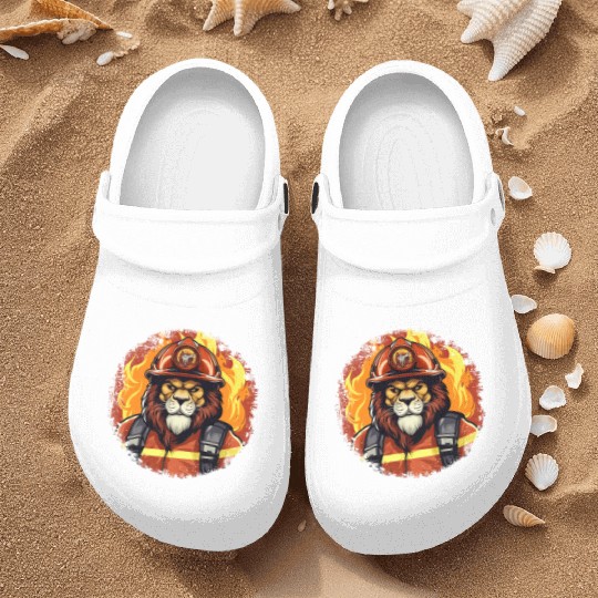 Firefighter Lion Nurse Clogs