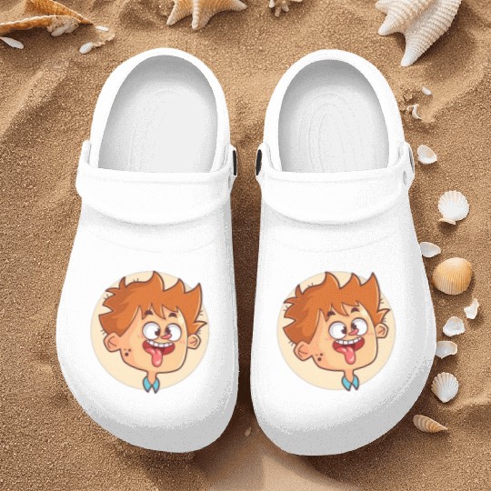 Funny Nurse Clogs Fun Loving Face Silly Stick-Out