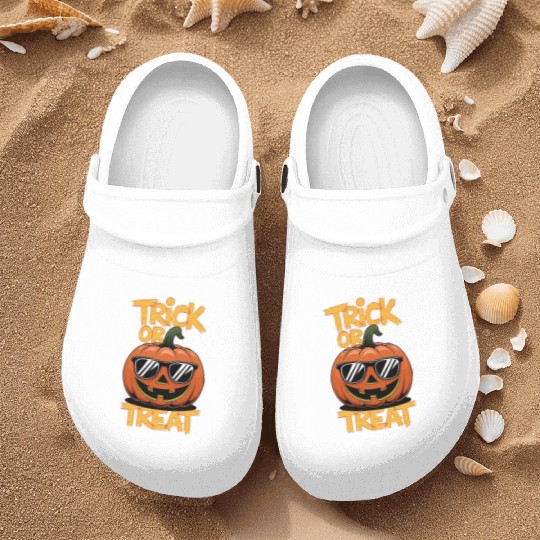 Trick or Treat Halloween Pumpkin Nurse Clogs