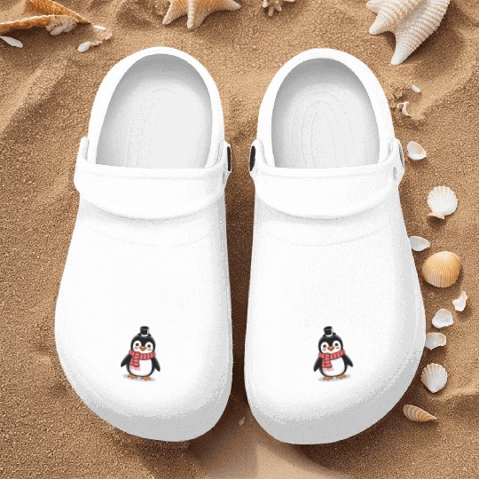 Be Here Now Mindfulness Penguin Message Nurse Clogs