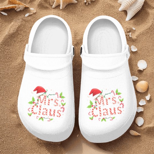 MRS CLAUS Nurse Clogs