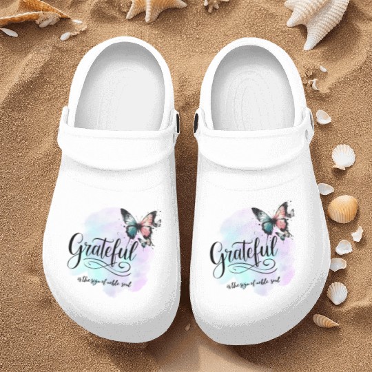 grateful is the sign of noble souls Nurse Clogs