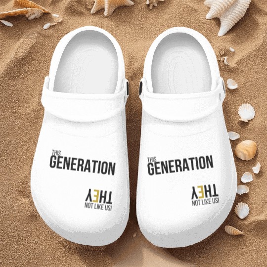 This Generation Not like us - Blk Nurse Clogs