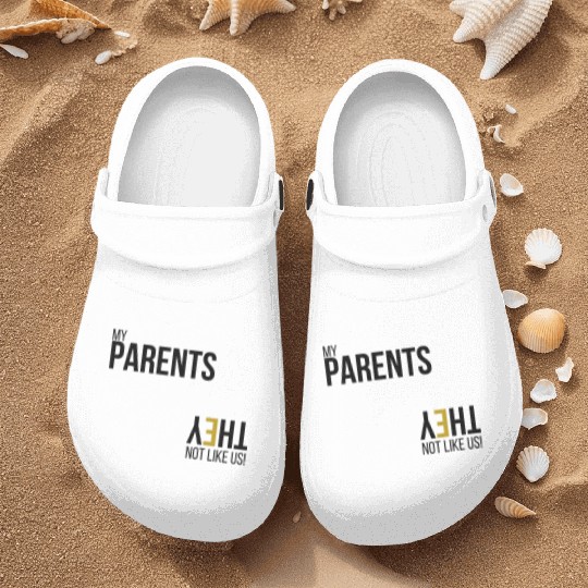 My Parents Not like us - Blk Nurse Clogs