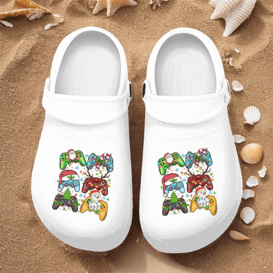 Christmas gaming Nurse Clogs