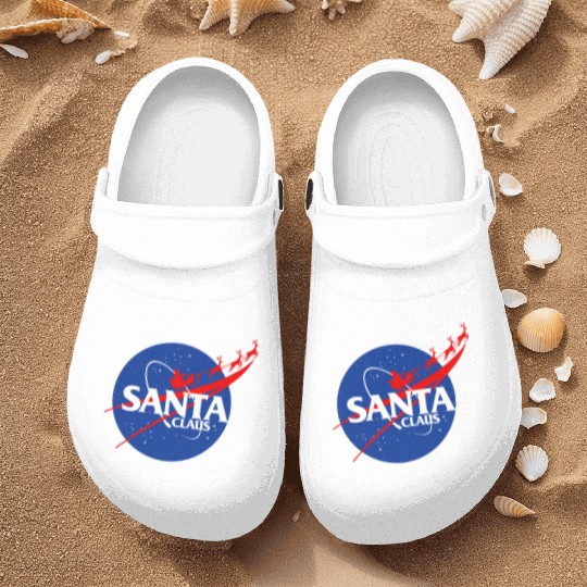 Santa claus funny parody nasa Nurse Clogs