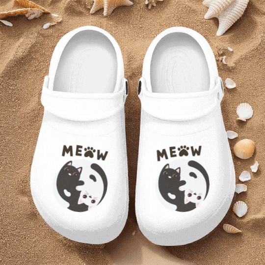 Meow Cat Nurse Clogs