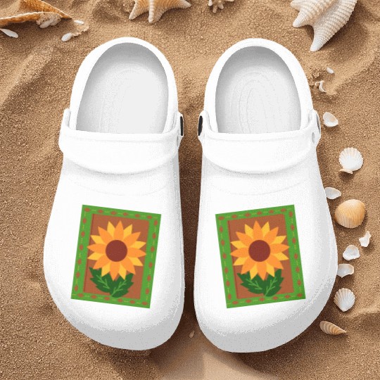 Sunflower summer autumn- fall colors Nurse Clogs