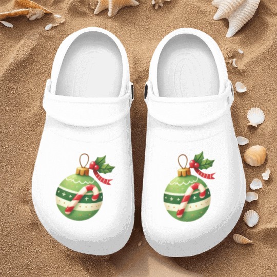 Merry Christmas, Christmas Coquette Bow Nurse Clogs