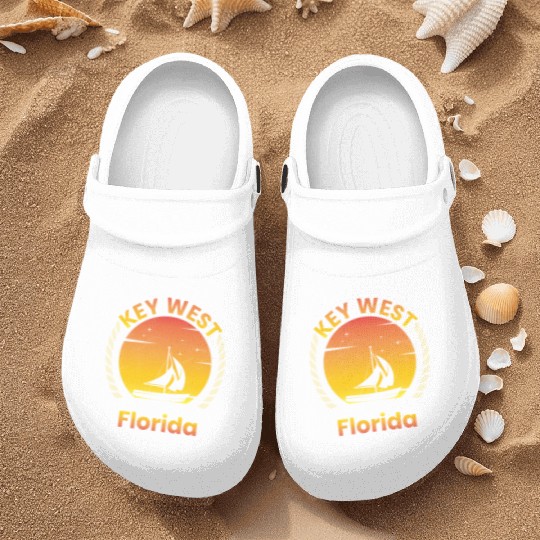 KEY-WEST FLORIDA Sunshine-State West Keys Nurse Clogs