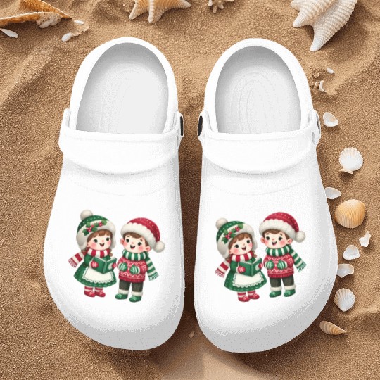 Merry Christmas, Christmas Vintage Nurse Clogs