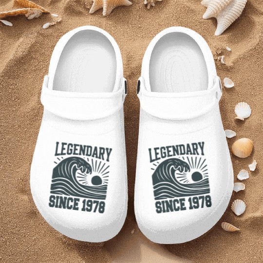 Legendary Since 1978 Birthday Vibes Nurse Clogs