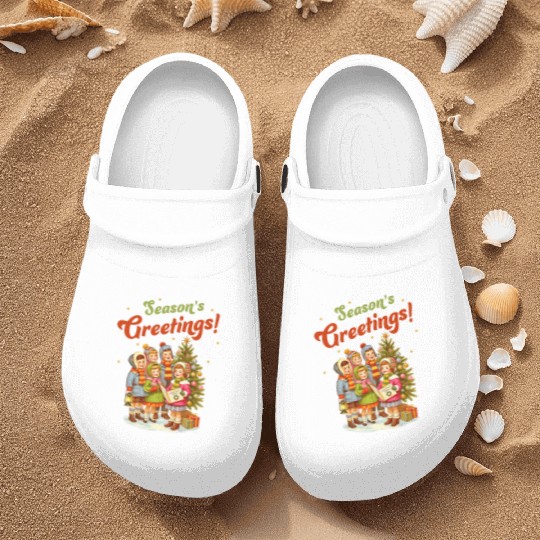 Seasons Greetings Nurse Clogs