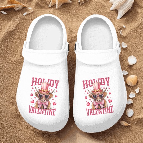 Howdy Valentine Nurse Clogs