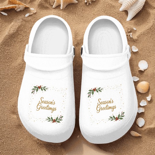 season's greetings Nurse Clogs