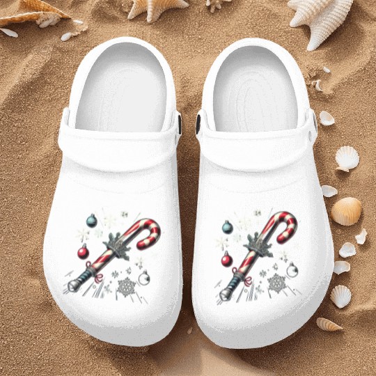 Candy Cane Swordfight: Christmas Battle & Cheer Nurse Clogs