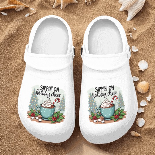 Sippin' On Holiday Cheer Hot Cocoa Nurse Clogs