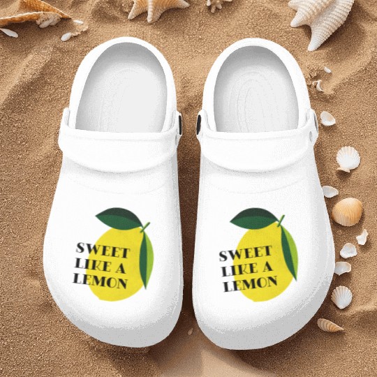 Sweet like a lemon Fruit Citrus Yellow Summer Nurse Clogs