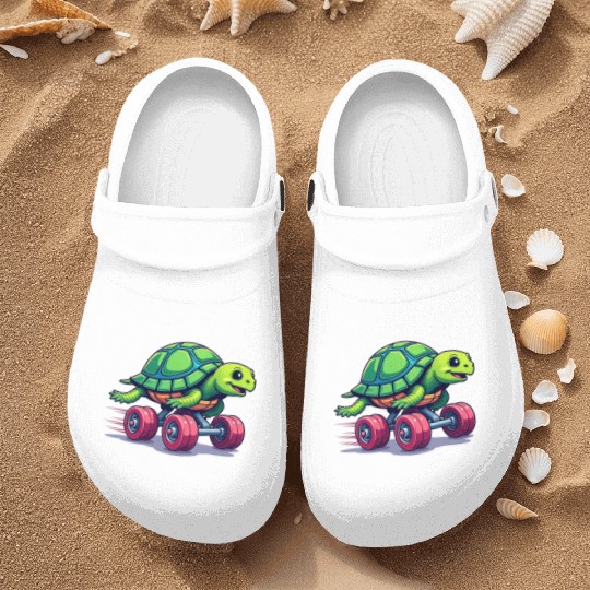 Turbo Turtle: Speed on Wheels Nurse Clogs