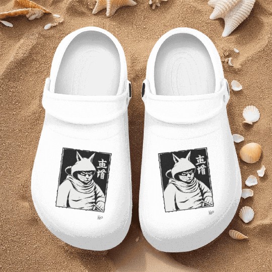 Cat Shogun Samurai Nurse Clogs