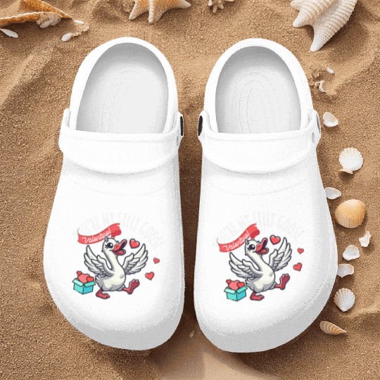 You’re My Silly Goose – Funny Valentine Design Nurse Clogs