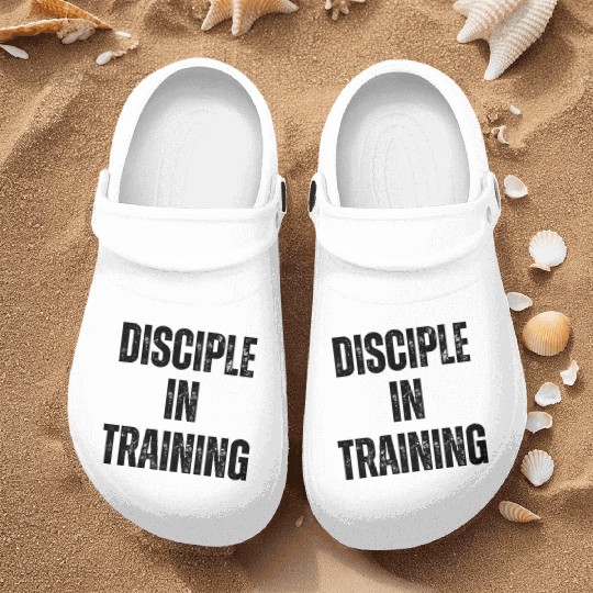 Disciple in training barbell Christian Nurse Clogs