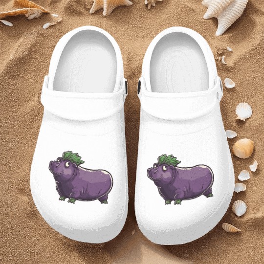 Hip Eggplant Nurse Clogs